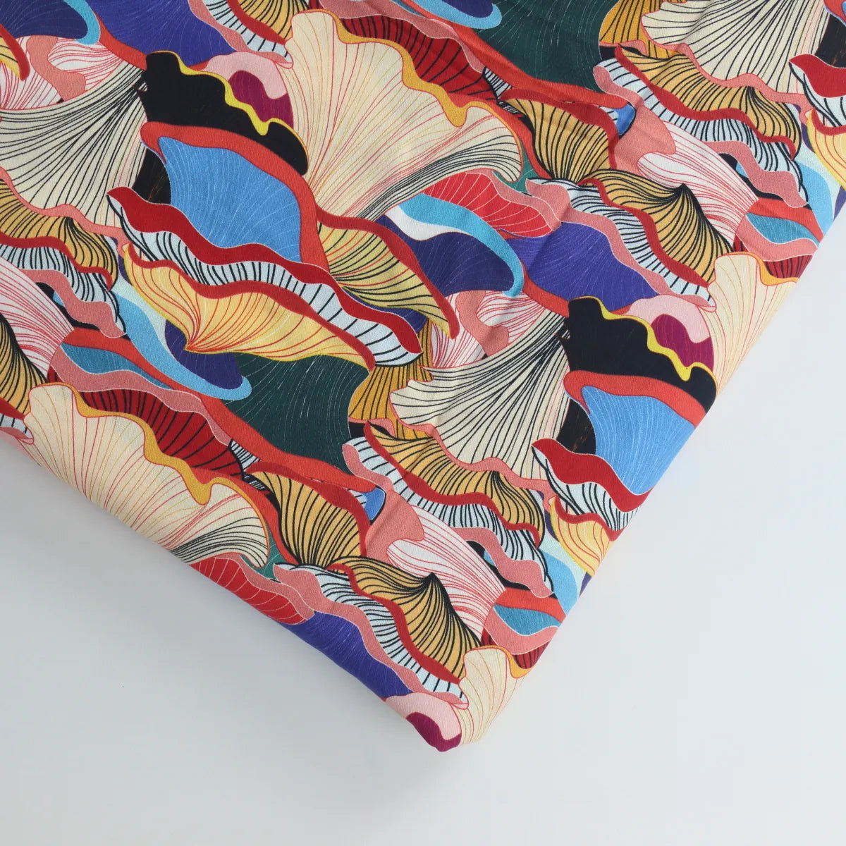 Mushroom Digital Print Viscose Lawn from LifeCraft Studio