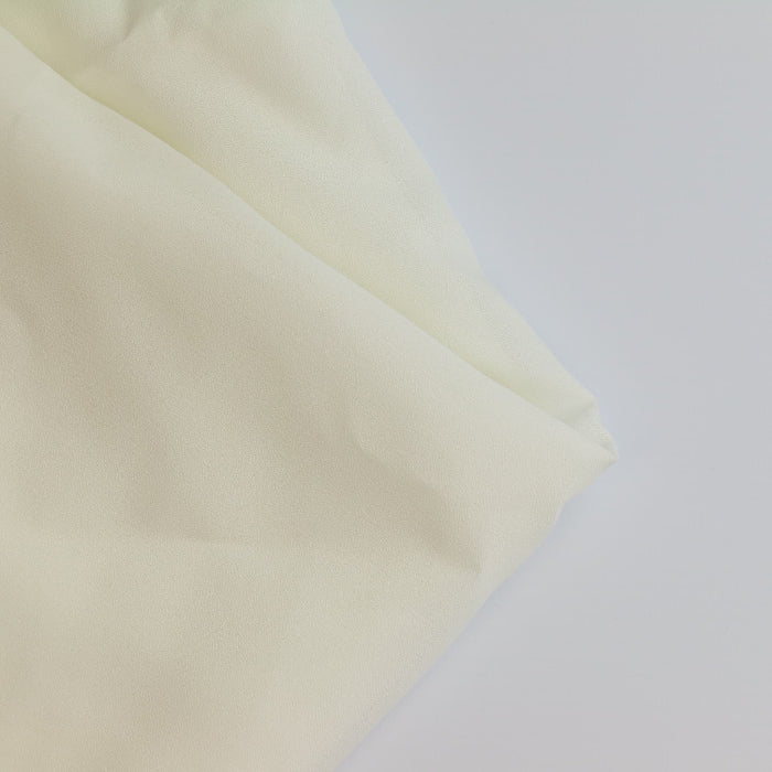 Off-White Lightweight Crepe folded showing detail