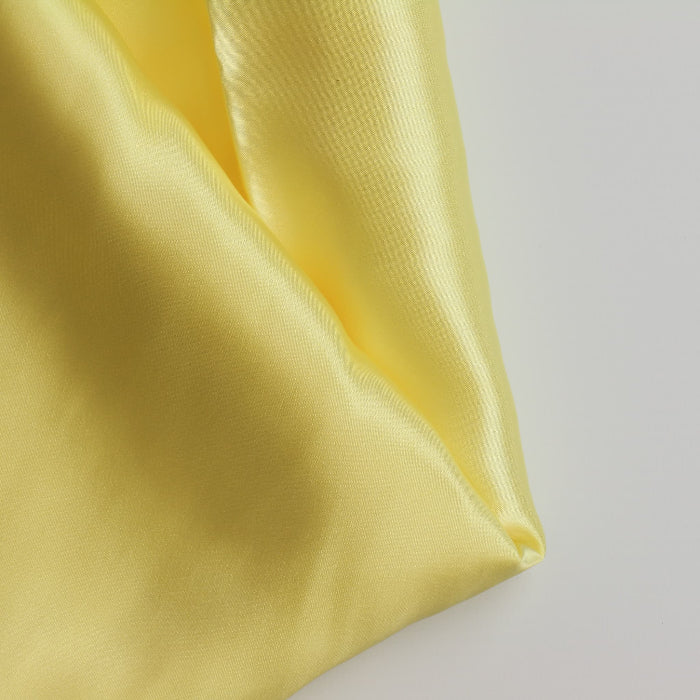 Yellow Polyester Lining Fabric folded showing detail