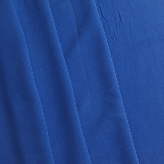 Royal Blue Viscose Twill Fabric Remnant