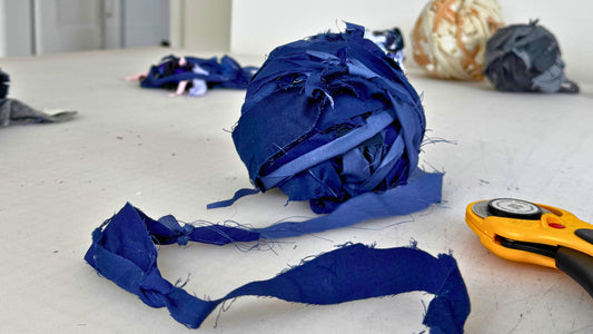 How We Turn Fabric Scraps into Rag Rug Yarn