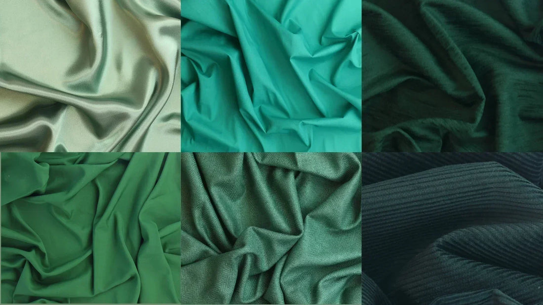 Pre-loved dressmaking fabrics in different weights and textures
