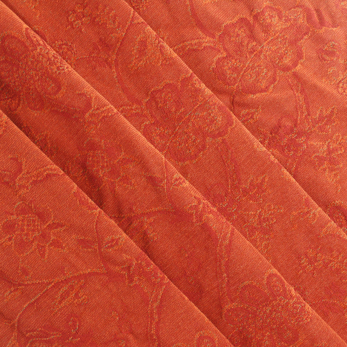 Sanderson Palampore Russet Chenille fabric folded