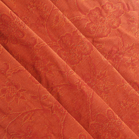 Sanderson Palampore Russet Chenille fabric folded