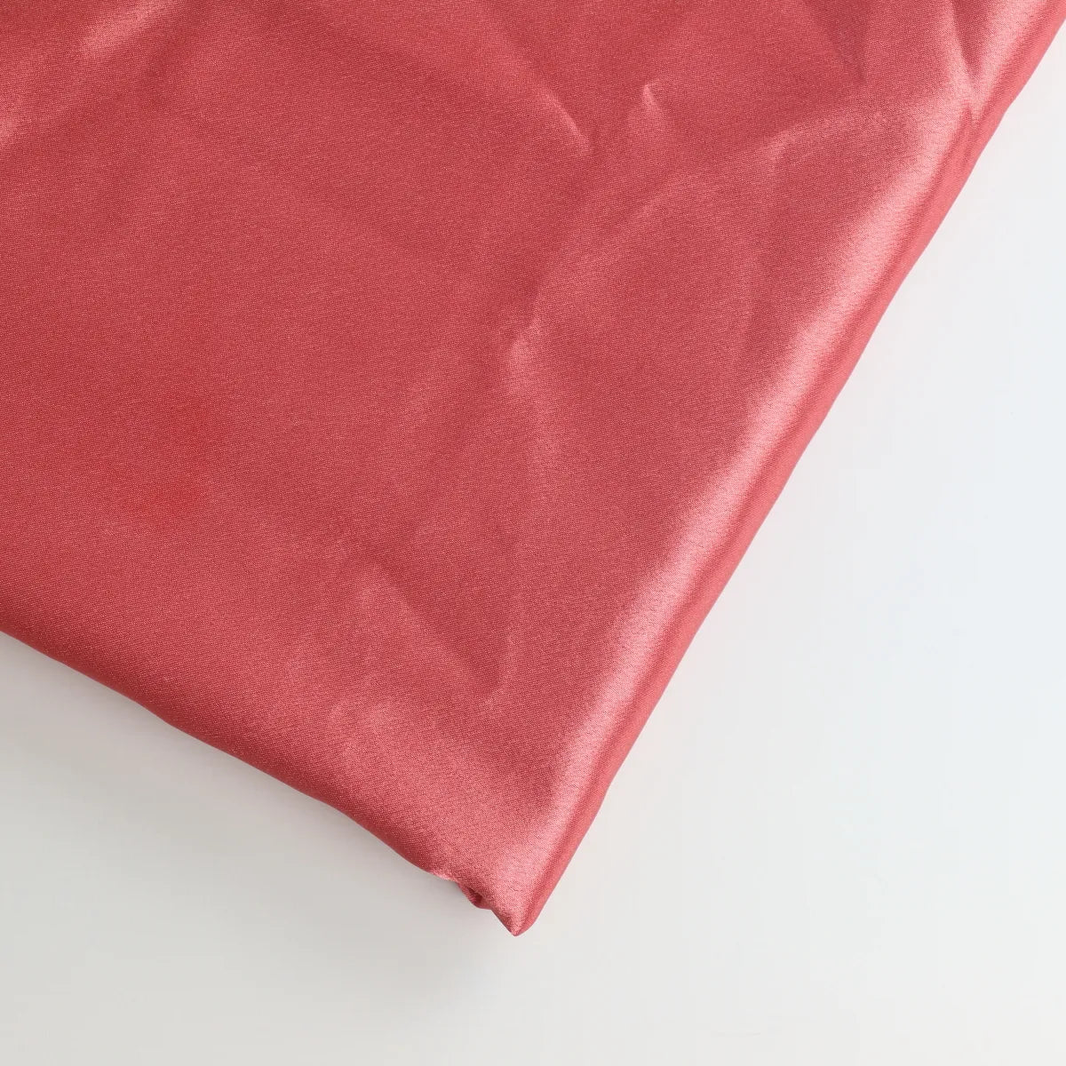Salmon Pink Polyester Satin from LifeCraft Studio