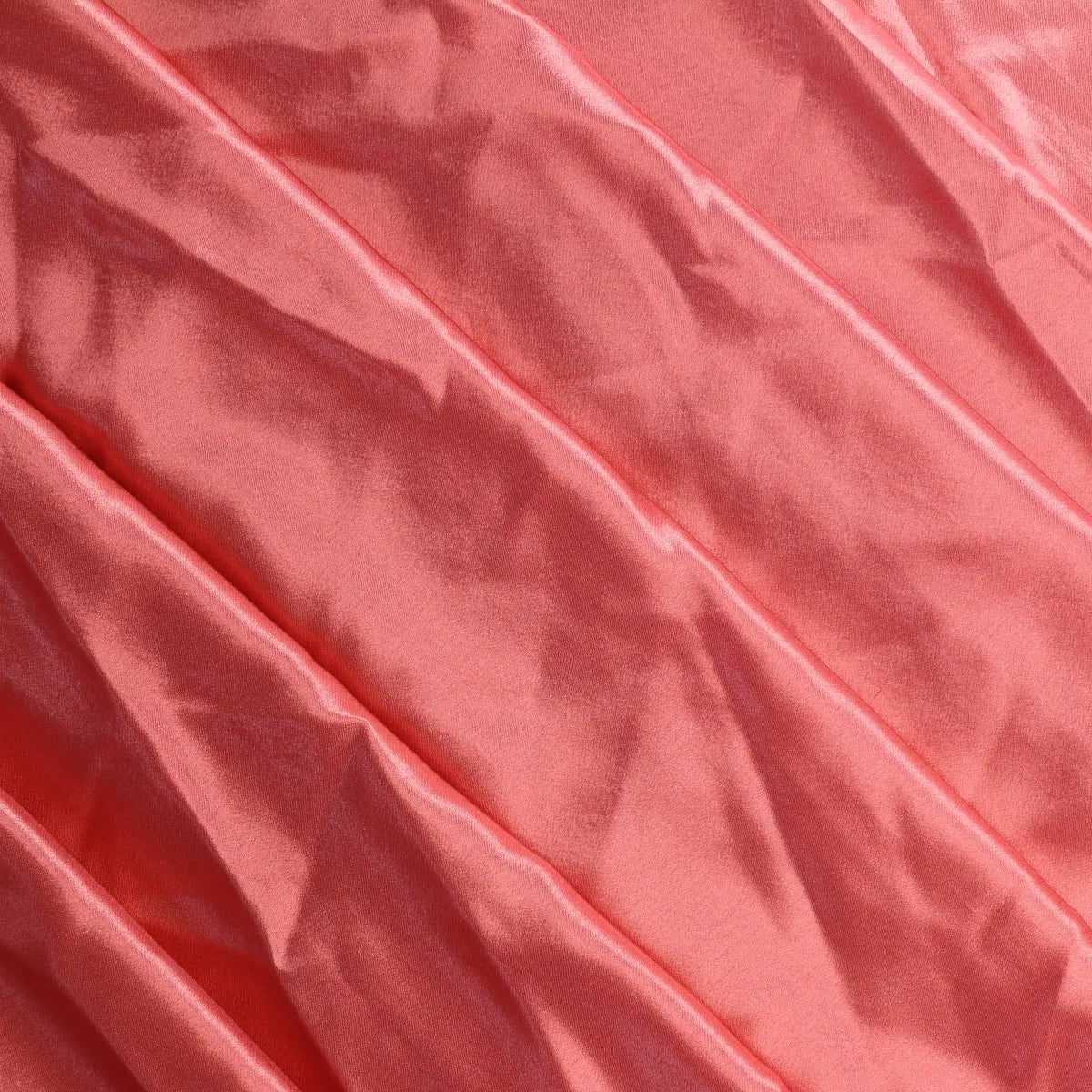 Salmon Pink Polyester Satin from LifeCraft Studio