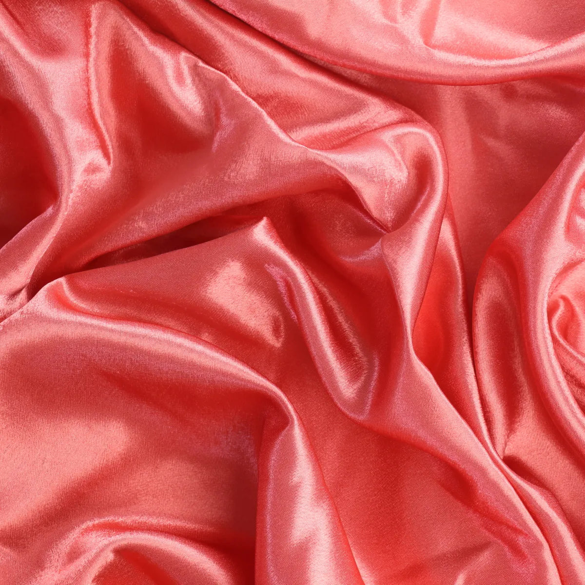 Salmon Pink Polyester Satin from LifeCraft Studio