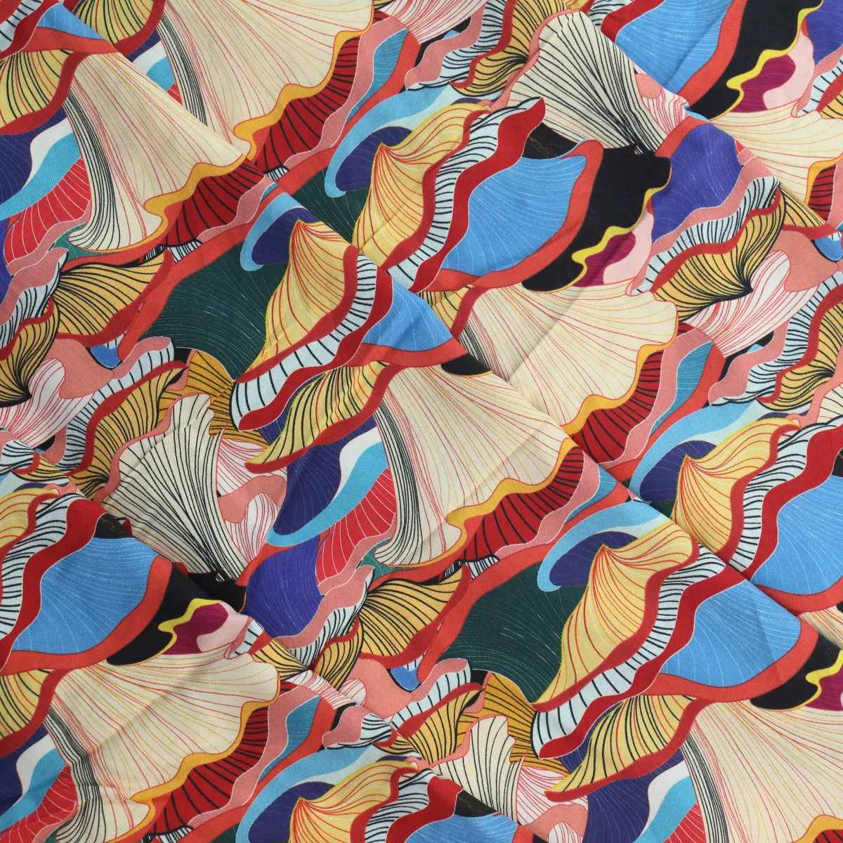 Mushroom Digital Print Viscose Lawn from LifeCraft Studio