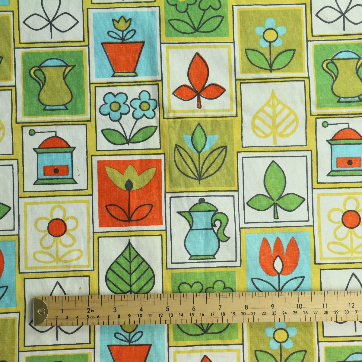 Plants and Pots Cotton Sewing Fabric - from LifeCraft Studio