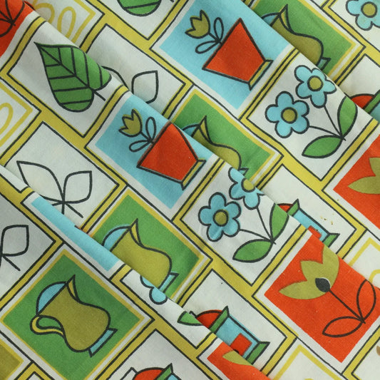 Plants and Pots Cotton Sewing Fabric - from LifeCraft Studio