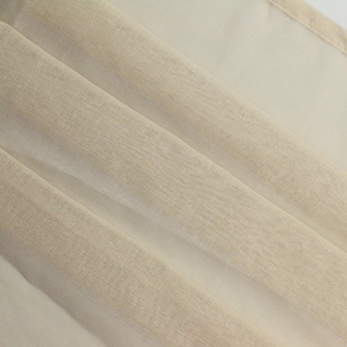 beige-net-curtain---home-decor-fabric – product laid flat showing its colour and pattern