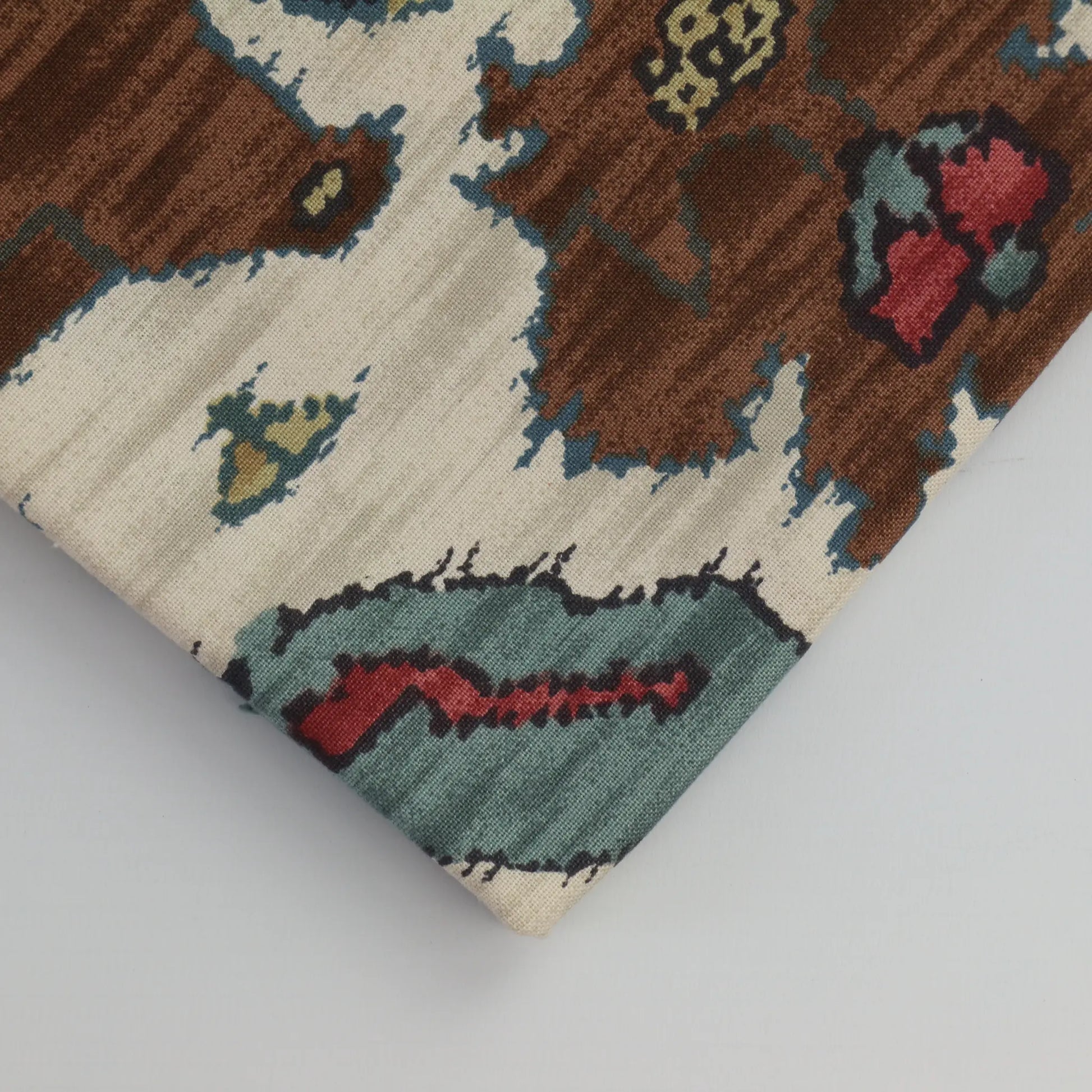 graphic-floral-home-decor-cotton-remnants – close-up showing weave and surface detail