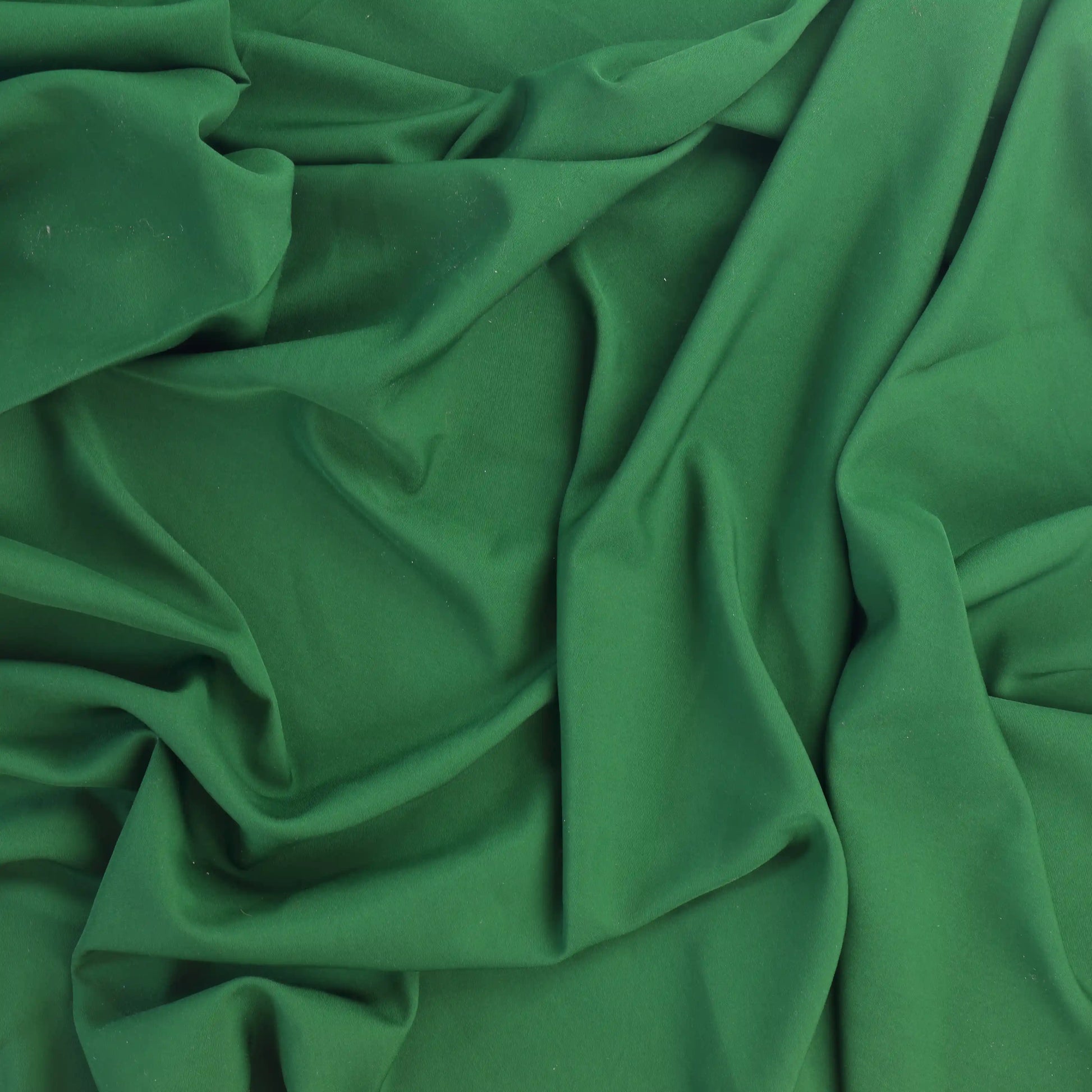 green-polyester-faux-silk-fabric – full product view