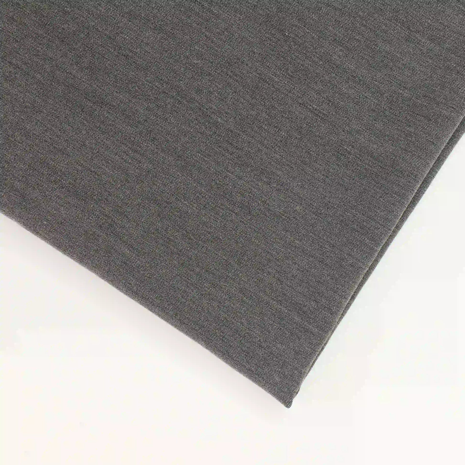 grey-gabardine-suiting-fabric – close-up of colour, pattern and texture