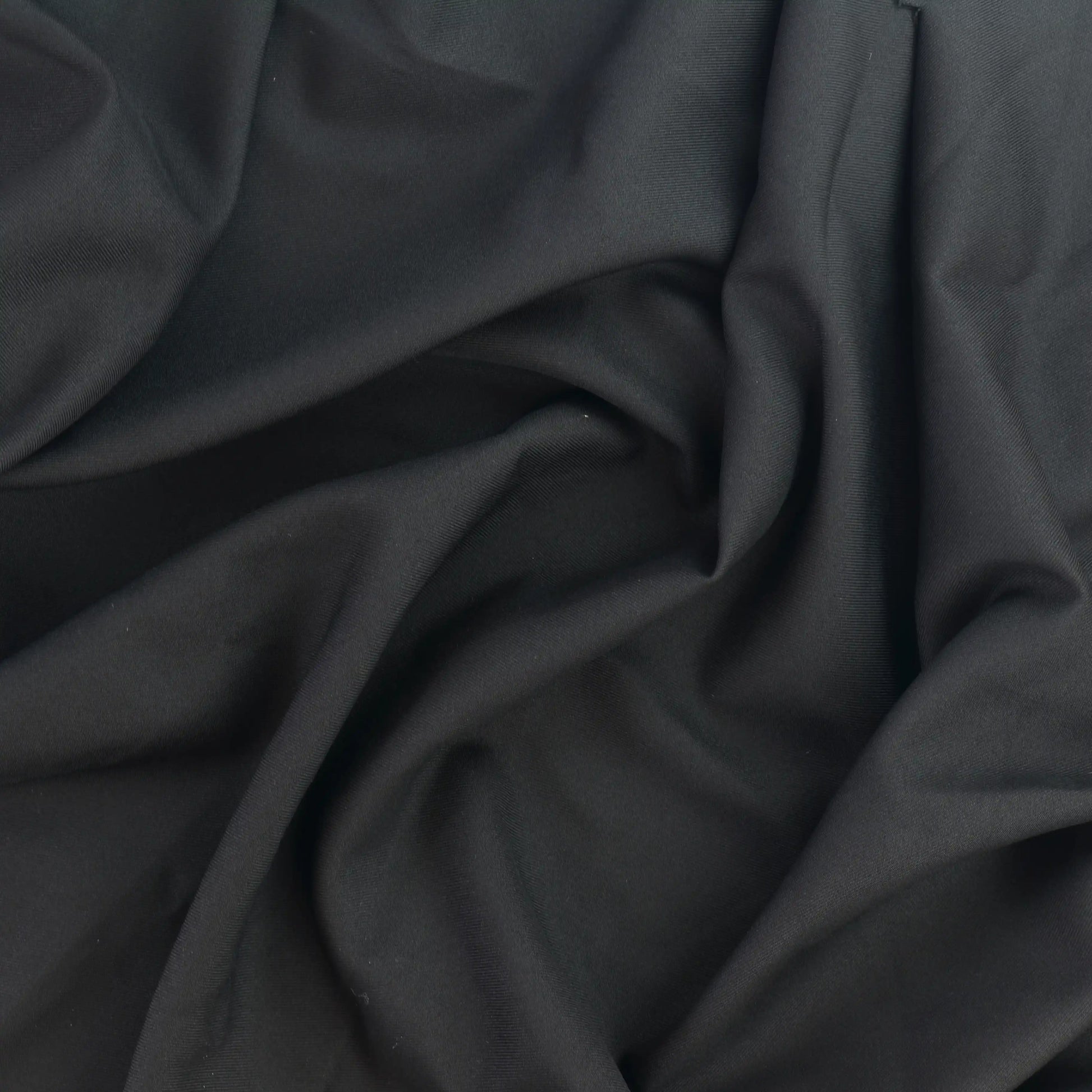 black-polyester-twill-fabric-remnant – full product view