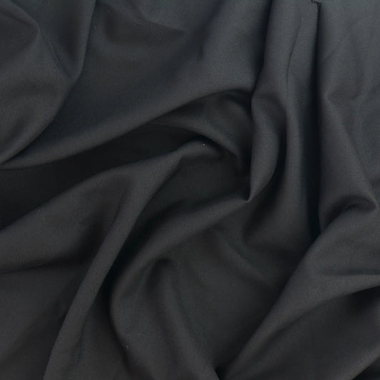 black-polyester-twill-fabric-remnant – full product view