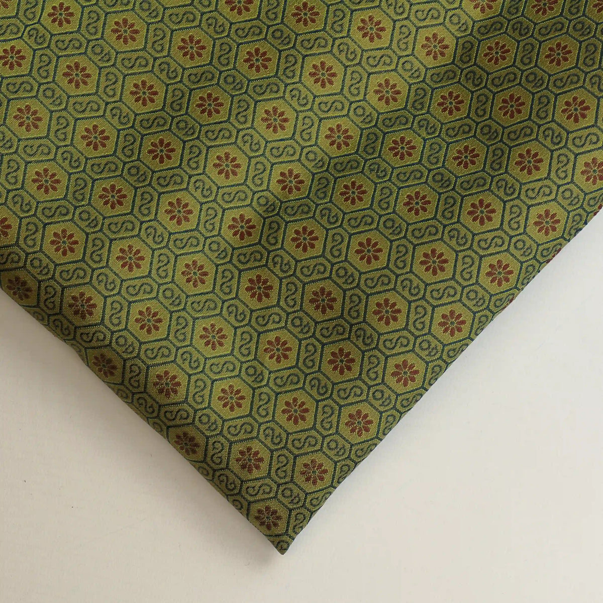 green-gold-geometric-brocade-fabric – additional product detail