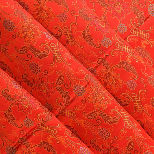 red-&-gold-floral-chinese-brocade-fabric – full product view