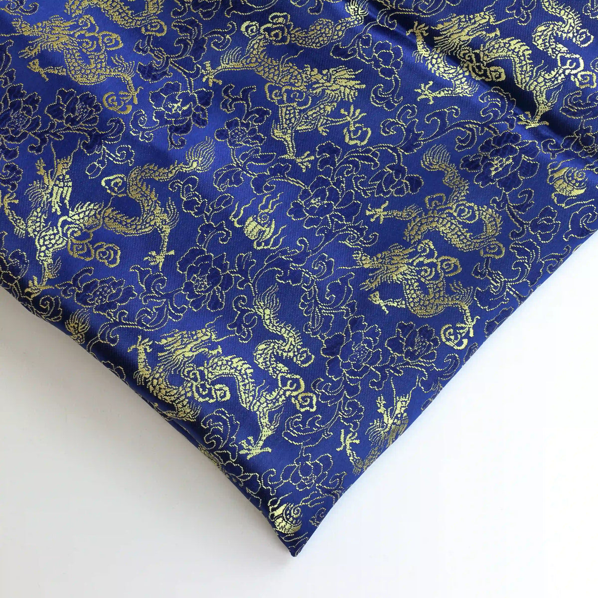 blue-&-gold-floral-dragon-jacquard-fabric – additional product detail