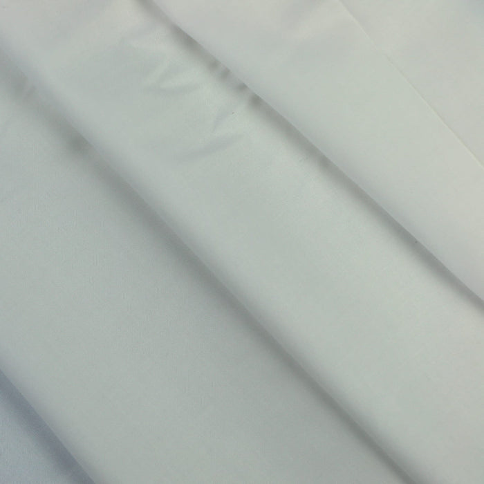 White cotton sheeting fabric folded