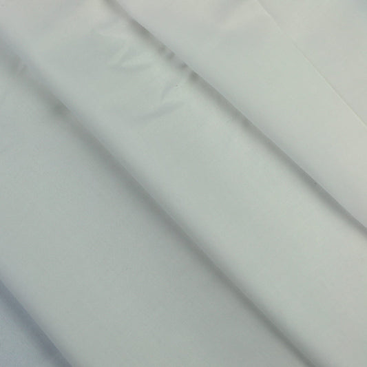 White cotton sheeting fabric folded