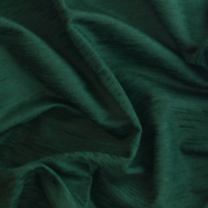 Dark Green Textured Upholstery Velvet Fabric