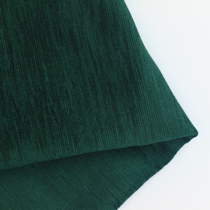 Dark Green Textured Upholstery Velvet Fabric showing texture detail