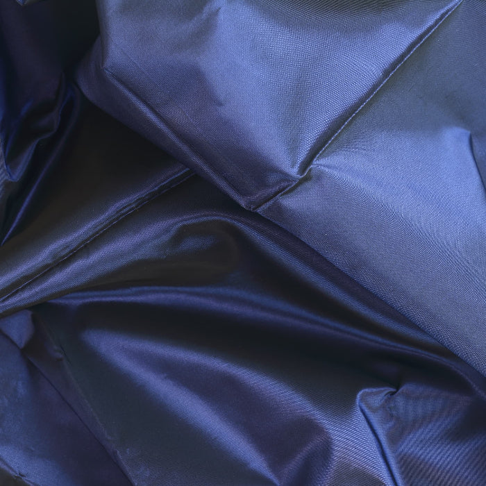 Dark Blue & Black Taffeta Fabric showing drape