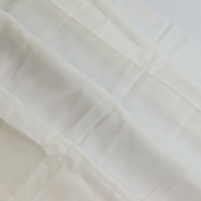 White Lightweight Muslin Fabric folded