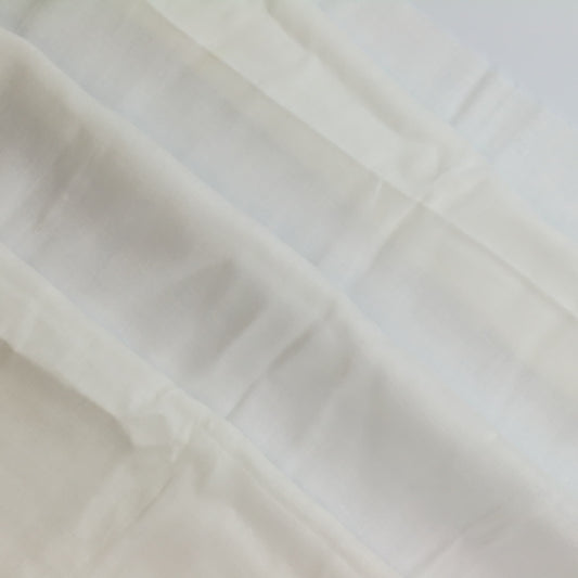 White Lightweight Muslin Fabric folded