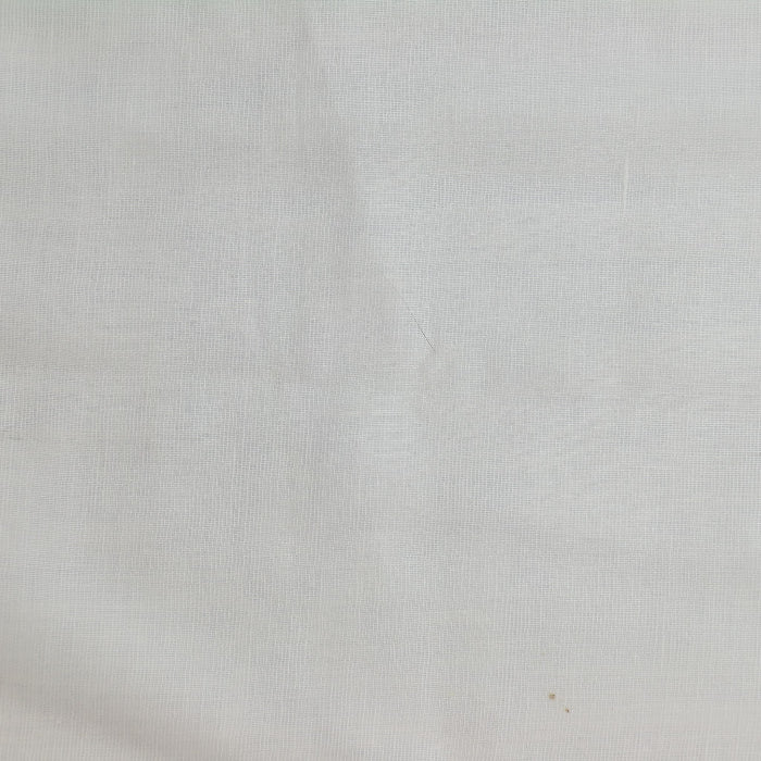 White Lightweight Muslin Fabric laid flat