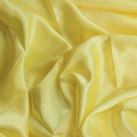 Yellow Polyester Lining Fabric showing drape