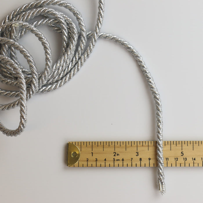 Silver Metallic Cord detail