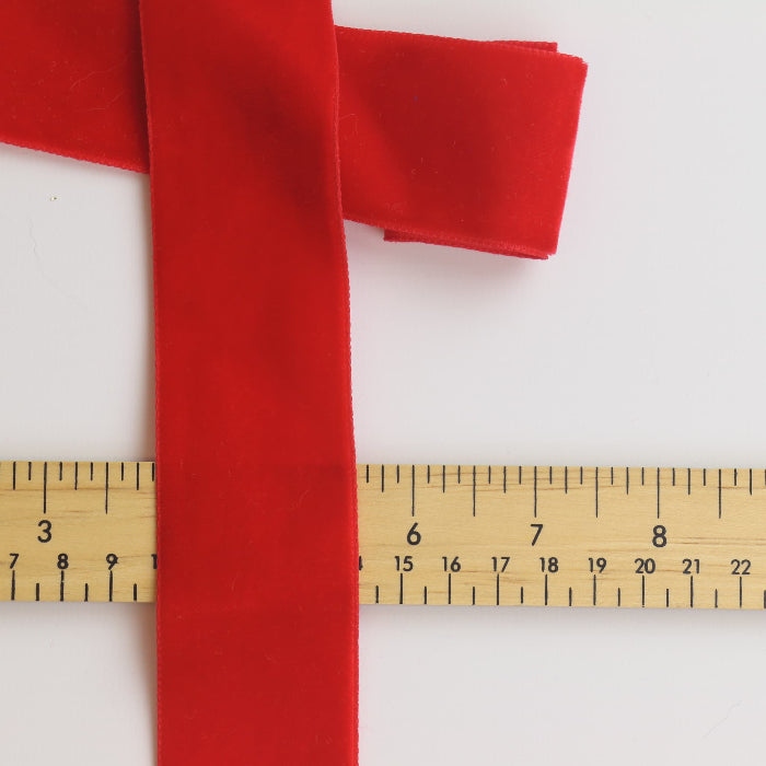Red Velvet Ribbon Trim detail