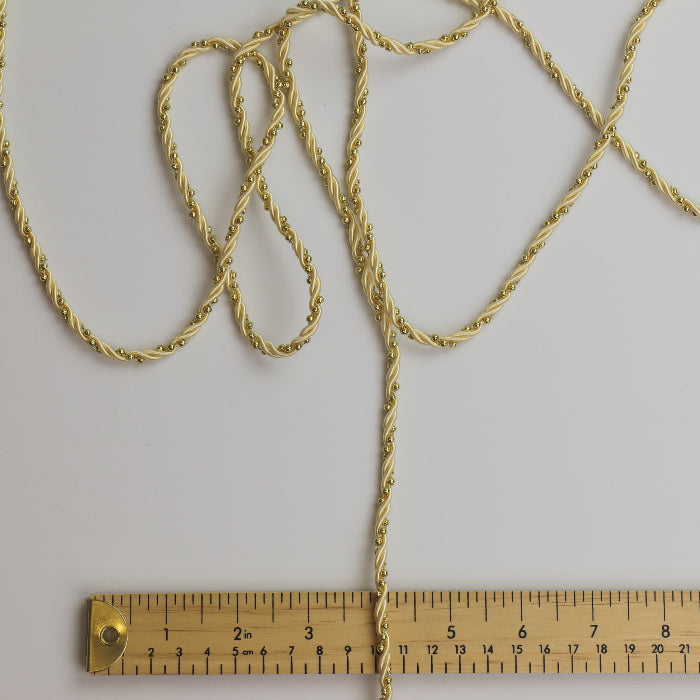 Gold Beaded Cord detail