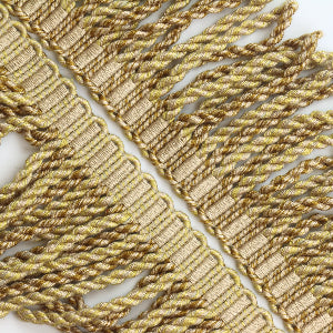 Gold Bullion Home Decor Fringe close up