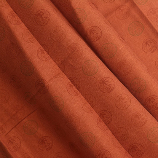 Sanderson Tea Russet home decor fabric folded