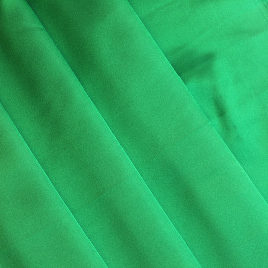 Bright Green Polyester Satin