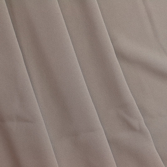 Grey polyester crepe fabric
