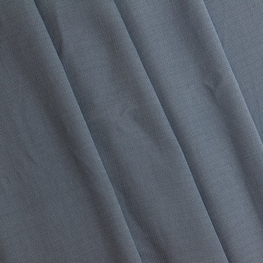 Grey Blue Viscose Twill Fabric