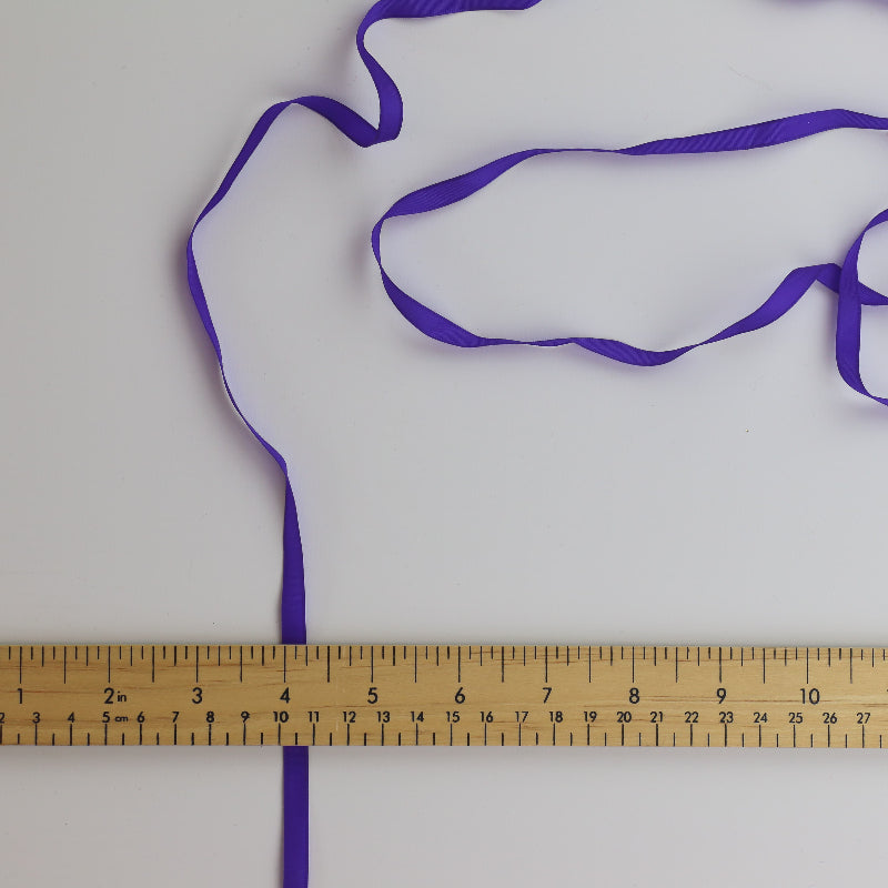 Narrow Purple Nylon Ribbon detail