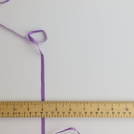 Lilac Narrow Polyester Ribbon detail